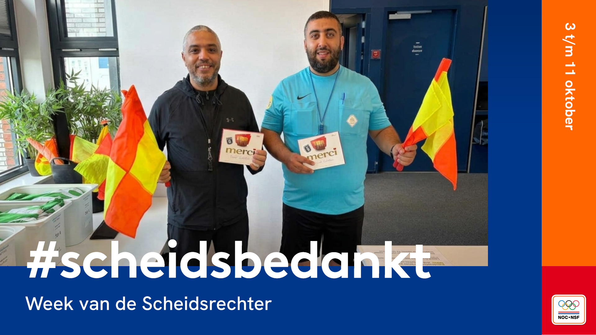Week van de Scheidsrechter: #scheidsbedankt
