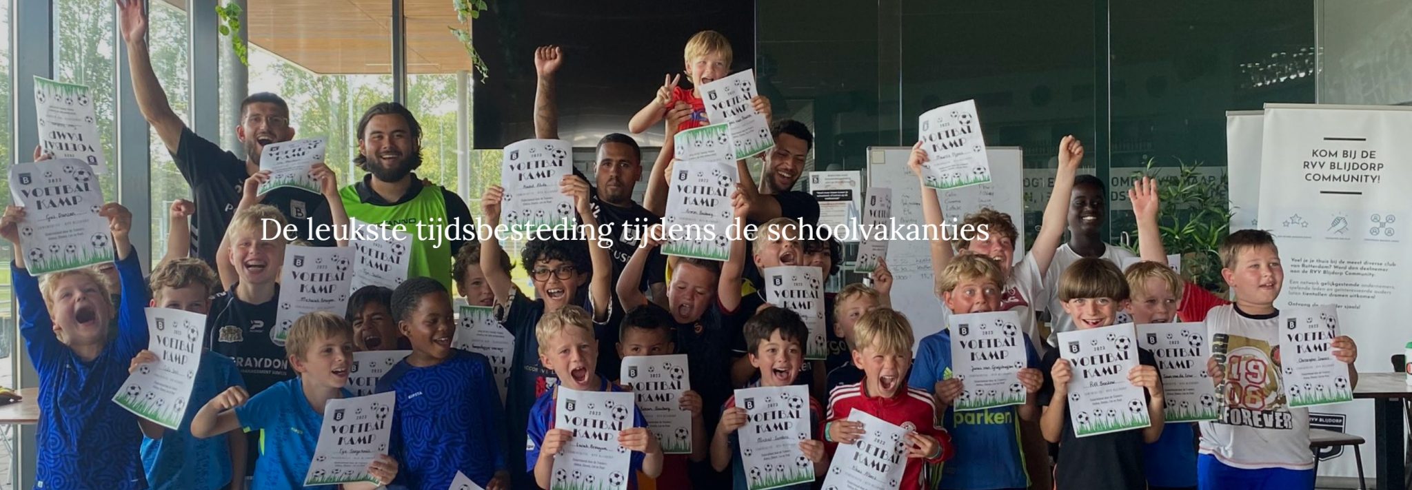 Voetbalkamp - zomervakantie